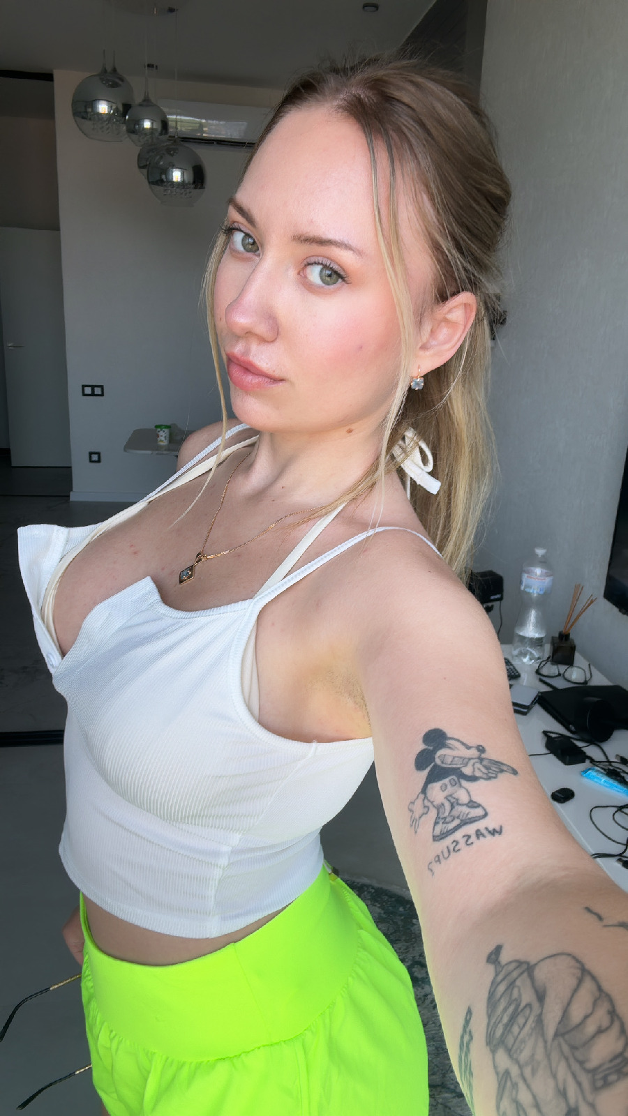 KateV in her underwear in Nizhny Novgorod